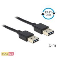 Delock Cable EASY-USB 2.0-A male > male 5 m - 