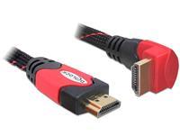 DeLOCK Premium HDMI kabel - 90° haaks naar beneden - versie 1.4 (4K 30Hz) - 3 meter