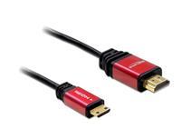DeLock High Speed HDMI A male - mini HDMI (C) male Premium kabel-3.0 meter