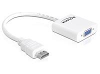 Premium HDMI naar VGA adapter / wit - 0,15 meter