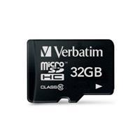 Verbatim Micro SDHC kaart 32 GB (class 10)