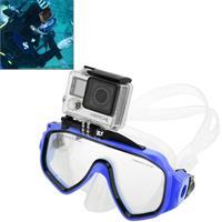 Watersport Duiken duikuitrusting Zwemmen Masker Bril voor Houder voor GoPro Hero 5 / 4 / 3+ / 3 / 2 / 1 (blauw)