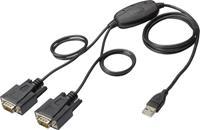 Digitus USB 2.0 naar 2x RS232 kabel
