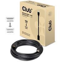 Club3D HDMI Verlängerungskabel [1x HDMI-Stecker - 1x HDMI-Buchse] 5.00m Schwarz
