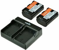 jupio Canon Kit met 2x Battery LP-E6 + USB Dual Charger