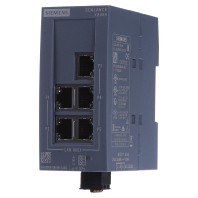 Industriële switch unmanaged Siemens SCALANCE XB005 Aantal ethernet-poorten 5 LAN-overdrachtsnelheid 100 Mbit/s Voedingsspanning (num) 24 V/DC