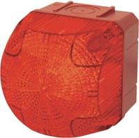 Auer Signalgeräte QDS Signaallamp LED Rood Rood Continu licht, Knipperlicht 230 V/AC