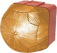 Auer Signalgeräte QDM Signaallamp LED Oranje Oranje Continu licht, Knipperlicht 110 V/AC, 230 V/AC