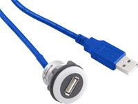 Conradcomponents Conrad Components USB-12-BK USB ingebouwd stopcontact 3.0 Bus, inbouw 1 stuks