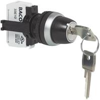 baco L21LA00G Schlüsselschalter Frontring Kunststoff, verchromt 1 x 45° 1St.
