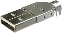 BKL Electronic - 10120098 USB-stekker voor zelfbouw Type A (A-USBPA-N) Stekker, recht 1 stuks