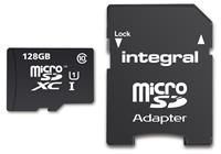 Integral 128GB MicroSDXC Geheugenkaart UHS-I U1/Class 10