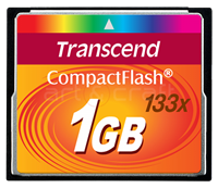Transcend Compact Flash 1GB Card MLC 133X