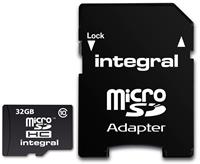 Integral 32GB MicroSDHC Geheugenkaart UHS-I U1/Class 10