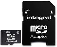 Integral 16GB MicroSDHC Geheugenkaart UHS-I U1/Class 10