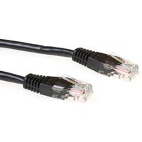 ACT Black 1.5 meter U/UTP CAT6 patch cable with RJ45 connectors. Cat6 u/utp black 1.50m (IB8951) (IB8951)