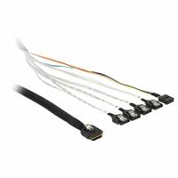 DeLOCK Cable mini SAS SFF-8087 > 4 x SATA 7 pin, 0,5m