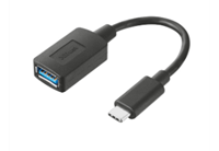 Trust USB-C Male naar USB 3.0 Female Adapter Kabel - Zwart
