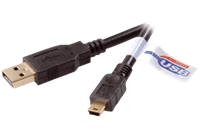 Vivanco Hochwertiges USB 2.0 zertifiziertes Verbindungskabel, 3m