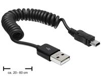 delock MINI USB 2.0 SPIRAALKABEL - 
