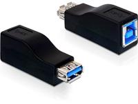 delock USB-A (v) - USB-B (v) adapter - USB3.0 / zwart