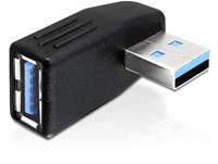 DeLOCK USB3.0 USB-A haakse adapter naar rechts