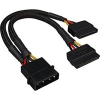 sharkoon Sata Y- Stroomadapter, 0,15m (RIBC1101)