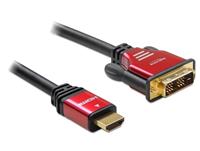 DeLock premium DVI-D Single Link - HDMI kabel - 5 meter