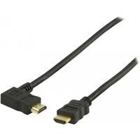 Valueline, High Speed HDMI Kabel Met Ethernet HDMI Connector - HDMI Connector Links Gehoekt 5m (Zwart)