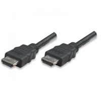 Manhattan 323239-CG HDMI-kabel HDMI Aansluitkabel HDMI-A stekker, HDMI-A stekker 5.00 m Zwart Audio Return Channel (ARC), Ultra HD-HDMI