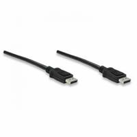 manhattan DisplayPort Anschlusskabel [1x DisplayPort Stecker - 1x DisplayPort Stecker] 2.00m Schwarz