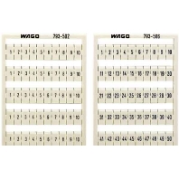 Wago 209-506 (5 Stück) - Label for terminal block 5mm white 209-506