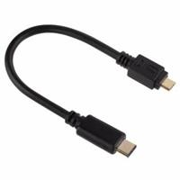 3.1 USB Kabel Micro USB - Anschluss des Typs C 0.15m - Hama