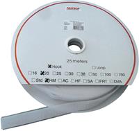 FASTECH Klettband zum Aufkleben Hotmelt Haftteil (L x B) 25000mm x 16mm Weiß 25m