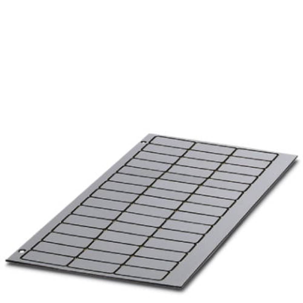 phoenixcontact Phoenix Contact 0807009 GPE 45X14 SR/R Apparaatmarkering Montagemethode: Plakken Markeringsvlak: 45 x 14 mm Zilver Aantal markeringen: 260 10 stuk(s)