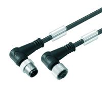 Weidmüller Sensor-/Aktor-Steckverbinder, konfektioniert M12 Stecker, gewinkelt, Buchse,