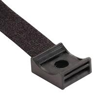 Hebotec KBS 20 - 100 Klittenband sokkel Om te schroeven Zwart 1 stuk(s)