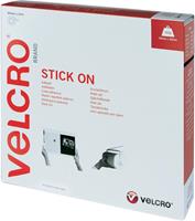 VELCRO VEL-EC60354 Klettband zum Aufkleben Haft- und Flauschteil (L x B) 25000mm x 20mm Weiß 25m W33489