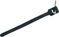 Fastech Klittenband kabelbinders om te schroeven Haak- en lusdeel (l x b) 225 mm x 13 mm Zwart 10 stuks