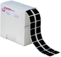 Fastech Klittenband vierkanten om vast te plakken Haak- en lusdeel (l x b) 20 mm x 20 mm Zwart 460 onderdelen