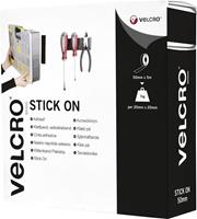 VELCRO® brand VEL-EC60243 Klittenband om vast te plakken Haak- en lusdeel, Extra sterk (l x b) 5000 mm x 50 mm Zwart 5 m