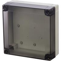 Fibox PCM 175/100 T Wandbehuizing, Installatiebehuizing 180 x 180 x 100 Polycarbonaat Lichtgrijs (RAL 7035) 1 stuks