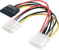 Renkforce Stroom Y-adapter [1x IDE-stroomstekker 4-polig - 1x SATA-stroombus, IDE-stroombus 4-polig] 0.15 m Zwart, Rood, Geel