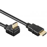 Goobay HDMI 1.4 Kabel 2m Verguld Haaks omlaag