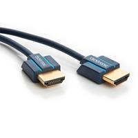 Clicktronic HDMI kabel slimline - 0.5 meter - Blauw - 