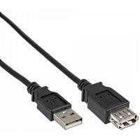 Kabel USB 2.0 Verl?ngerung, A/A 0,5m schwarz - Quality4All