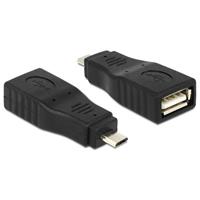 DELOCK Adapter USB Micro B mannetje > USB 2.0 vrouwtje OTG
