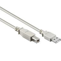 Goobay USB 2.0 AB 180 LC HiSpeed 2.0, 1.8m. Snoerlengte: 1,8 m, Aansluiting 1: USB A, Aansluiting 2: USB B, Geslacht connector: Mannelijk/Mannelijk, Kleur van het product: Grijs