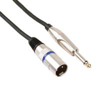 hqpower Professionelles xlr-kabel, xlr-stecker auf 6.35mm-MONO-KLINKENSTECKER (6m)