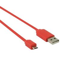 Valueline USB 2.0 adapterkabel A Male - Micro B Male 1,00 m rood